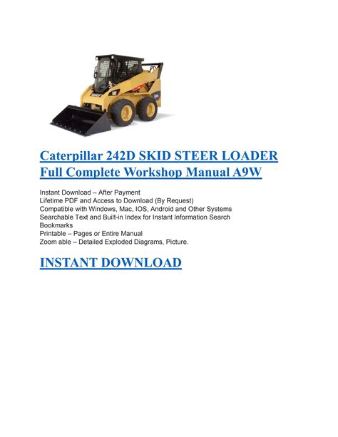 cat 242b3 skid steer|cat 242d manual.